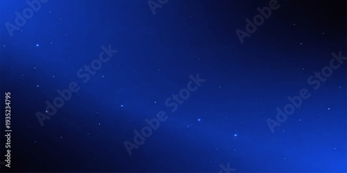 Abstract a captivating cosmic composition. the deep, celestial blue sky is speckled with glittering stars.