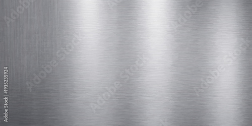 Abstract a gleaming metallic texture, a stunning backdrop for design, boasting a sleek brushed steel appearance, ideal for industrial or high-tech concepts. 