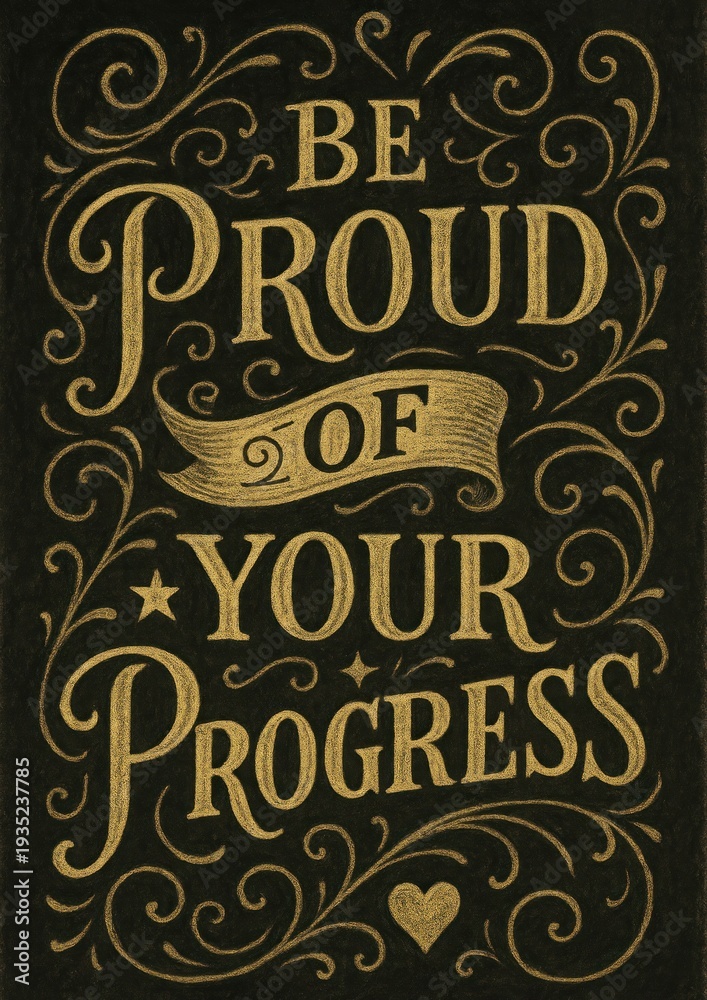 Obraz premium Inspirational ornate typography design