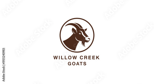Willow Creek Goats Logo with Goat Head.