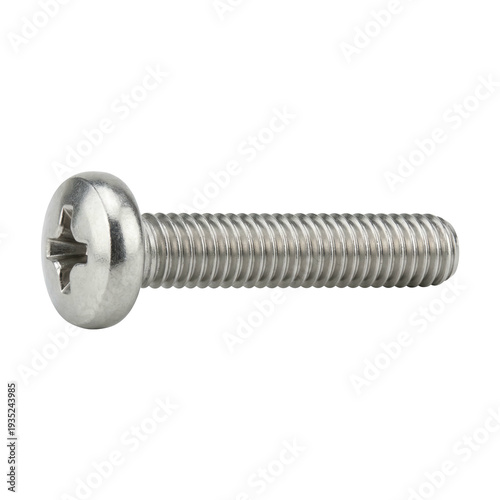 Stainless steel screw machine screw pan head Phillips drive threaded fastener metal bolt construction fasteners hardware components