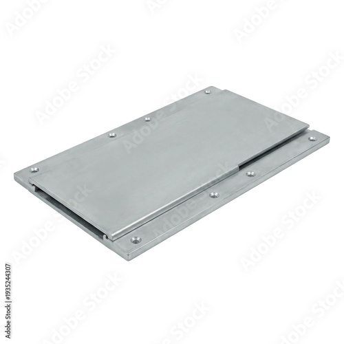 Sliding metal plate construction fasteners hardware components stainless steel hinge plate with countersunk holes and smooth finish for industrial