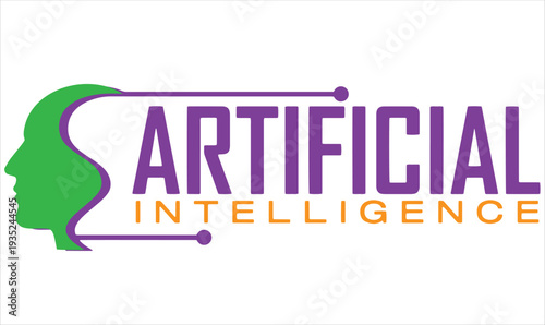 Artificial Intelligence and Technology Digital Logo Concept