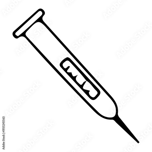 Syringe Doodle Icon