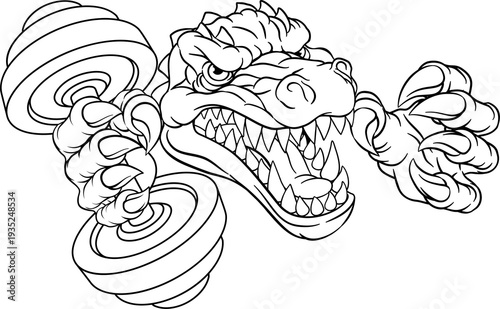 A crocodile, dinosaur or al...