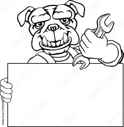 A bulldog handyman, mechani...