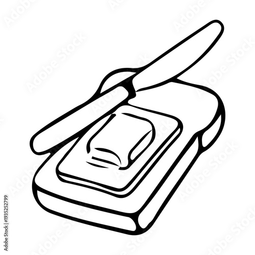 Toast with Butter Icon