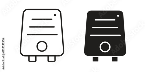 Air purifier icon. Simple outline style concept. Thin line vector illustration.