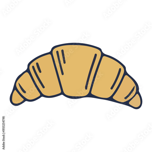 Doodle Croissant Icon