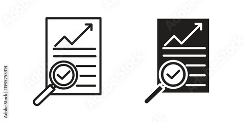 Auditors icon. Simple outline style concept. Thin line vector illustration.