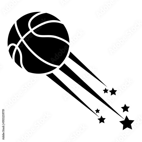 Basketball icon vector. Three pointer Illustration sign. Throwing the ball symbol or logo.