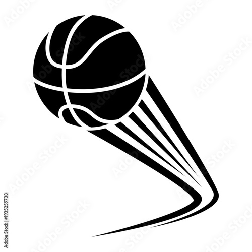 Basketball icon vector. Three pointer Illustration sign. Throwing the ball symbol or logo.