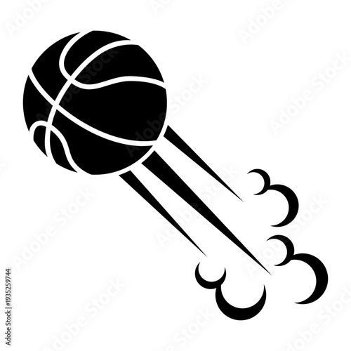 Basketball icon vector. Three pointer Illustration sign. Throwing the ball symbol or logo.