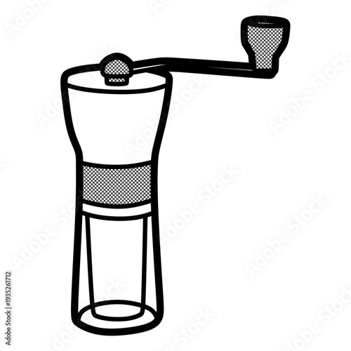 hand powered manual coffee grinder, line can be changed