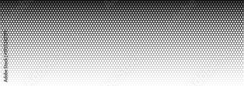 Crypto Blockchain Horizontal Background Pattern Texture, Triangular Grid Halftone Gradient BG, Modern Tech Backdrop Wallpaper For Exchange Dashboards And DeFi Presentations. Vector Illustration