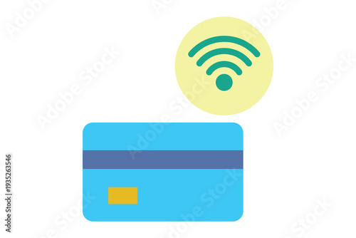 Tap to pay flat icon. Icon related to contactless. bank elements vector illustration