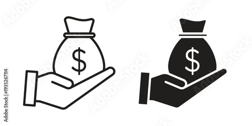 Inheritance law icon. Simple outline style concept. Thin line vector illustration.