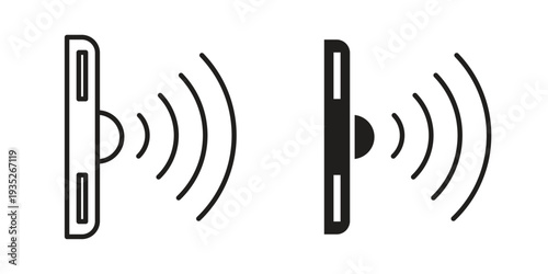 Infrared icon. Simple outline style concept. Thin line vector illustration.