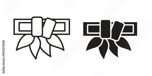 Mint gum icon. Simple outline style concept. Thin line vector illustration.