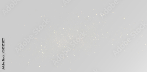 Bilde på lerret Cinematic gold dust overlay with glowing vertical lines and magic bokeh effect o