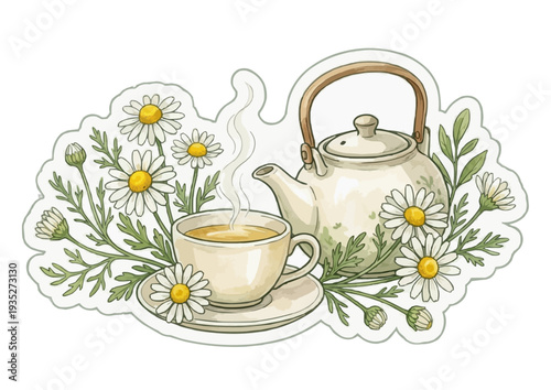 Refreshing Assorted Tea Drinks with Ice and Fresh Ingredients