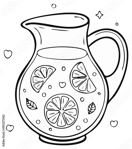 Lemonade Pitcher Illustration