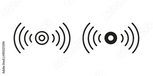 Sensor icon. Simple outline style concept. Thin line vector illustration.