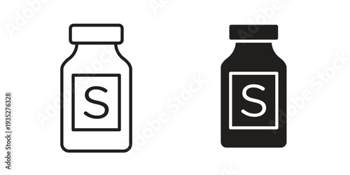 Solvent icon. Simple outline style concept. Thin line vector illustration.