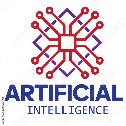 Artificial Intelligence and Technology Digital Logo Concept