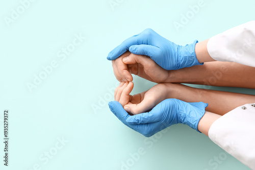 Hands of female doctor and ...