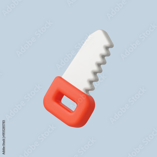3d Realistic Saw Icon vector illustration