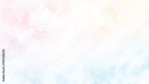 pastel sky blue background with soft puffy cloudy white center with faded vintage textured border
