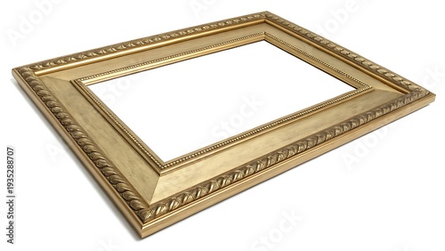 Ornate gold picture frame with intricate details