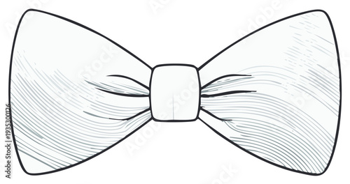 Elegant bow tie graphic vector illustration of a classic formal fashion accessory