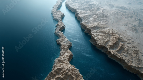 Serene Waterways: Aerial vi...