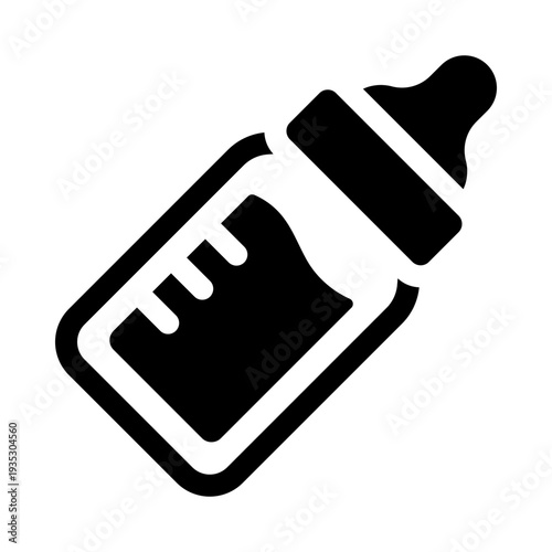 Baby bottle solid icon