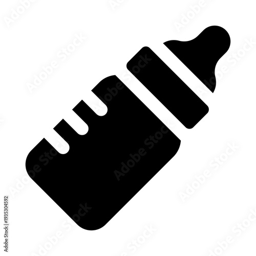 Baby bottle solid icon