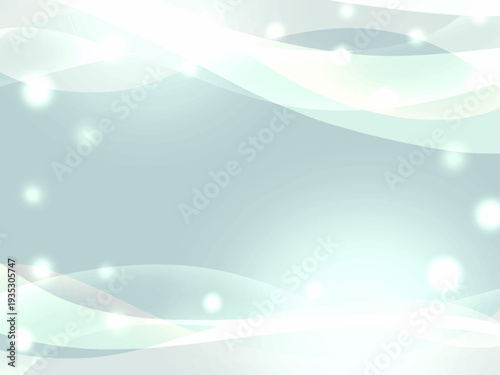 滑らかな透明感のある青色のウェーブの抽象的な背景