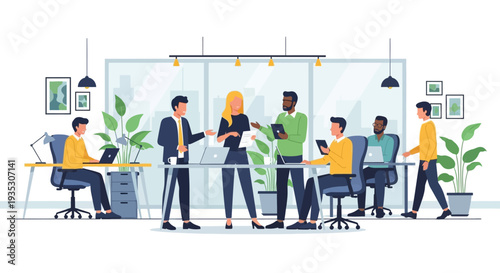 Diverse Group of Professionals Working Together.