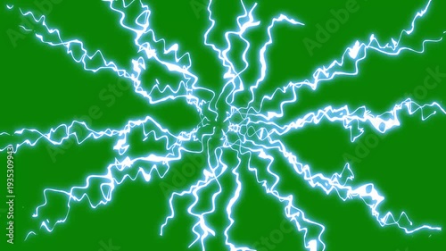 Dynamic animated electric lightning bolt overlay transition with thunderbolt strike discharges, stormy motion graphics for dramatic clip transitions, luminous energy electric storm effect overlay 4K