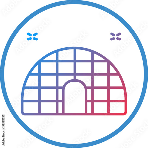 Igloo Line Icon Style