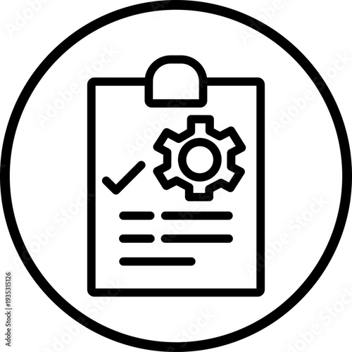 Curriculum Line Icon Style