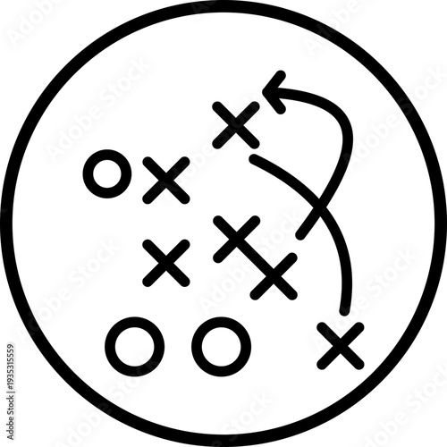 Strategy Line Icon Style