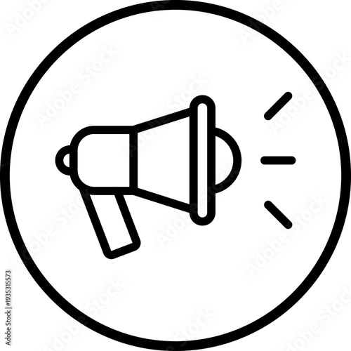 Announcement Line Icon Style