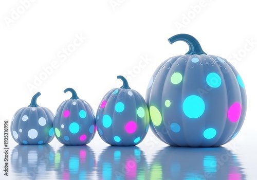 Vibrant Light-Up Pumpkins Collection