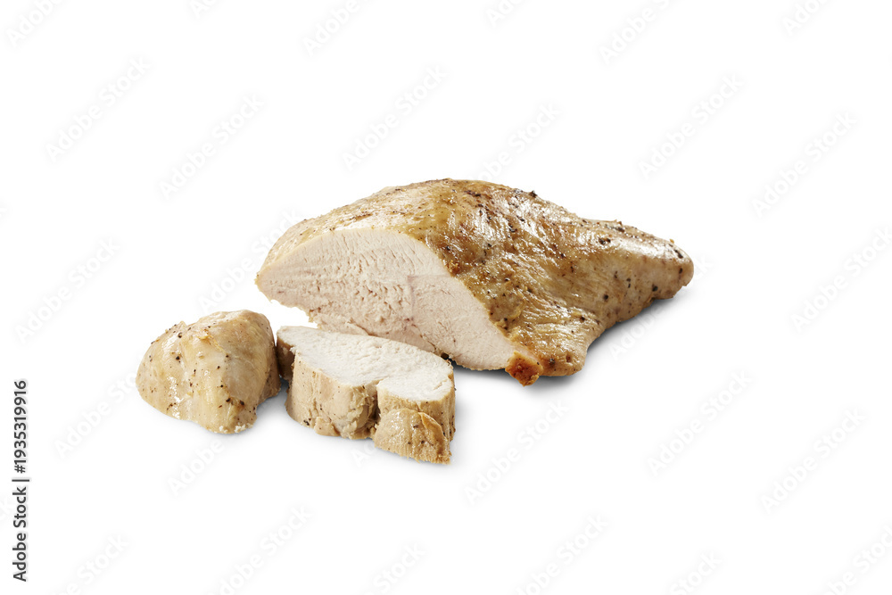 Fototapeta premium Roasted chicken breast sliced delicious healthy food