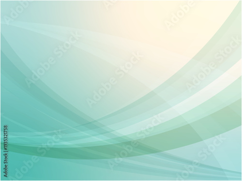 Abstract Teal Gradient Curve Background with Soft Light
