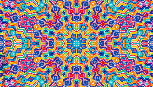 Bright multicolor background with abstract pattern