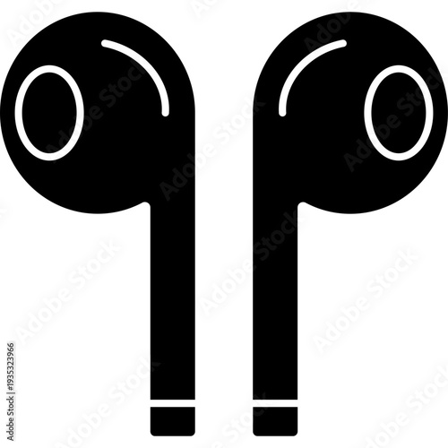 Handsfree Icon – Glyph Bluetooth Audio Device Symbol