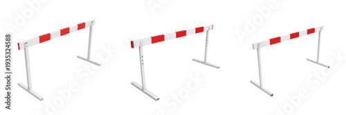 Cuadro en lienzo Professional Athletic Hurdles Set - Realistic Adjustable Track and Field Hurdles